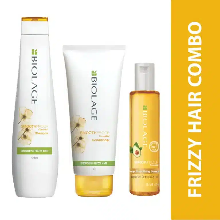 Biolage Smoothproof Shampoo + Deep Treatment Hair Pack + Serum (400g+196g+100ml)
