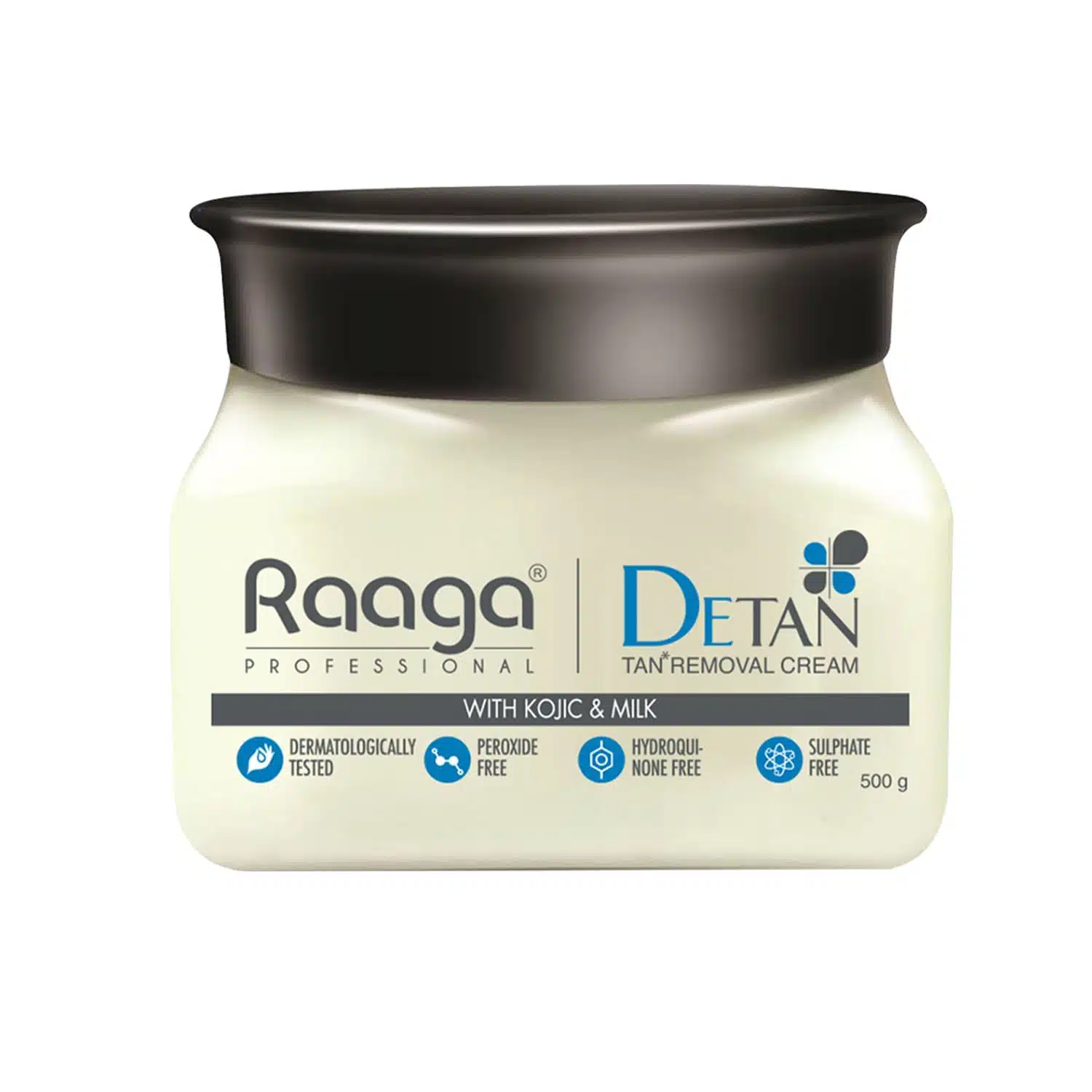 Raaga Professional De-Tan Pack with Kojic, Lactic Acid & Arbutin | Tan Removal Cream | 500g