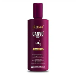 Streax Professional Canvoline Straightening Post Care Sulphate & Paraben free Shampoo 300ml